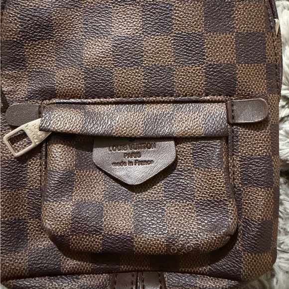 Brown Check Mini Backpack - Picture 2 of 8